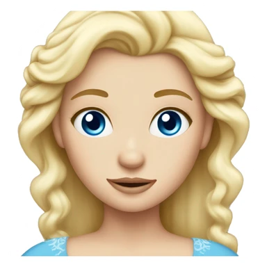 Princess Blonde with blue eyes sticker