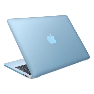 MacBook Air M4 sky blue sticker