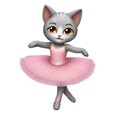 Ballerina cat sticker