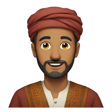 morrocan man sticker