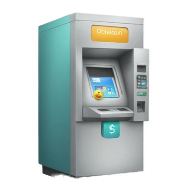 donation machine sticker