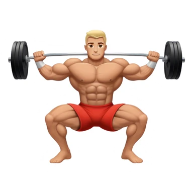 bodybuilder horizontal pull exercise sticker