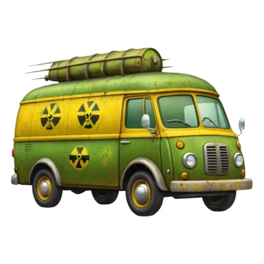 Heroic SuperBug Ron’s exterminator antique moving van  sticker