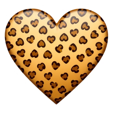 Cuore leopardato  sticker
