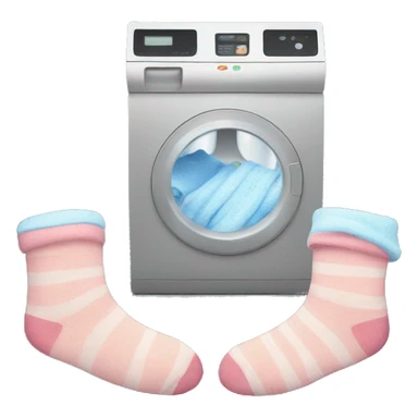 Washing socks sticker