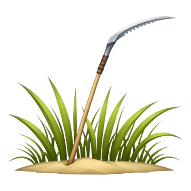 A blade of grass beige  sticker