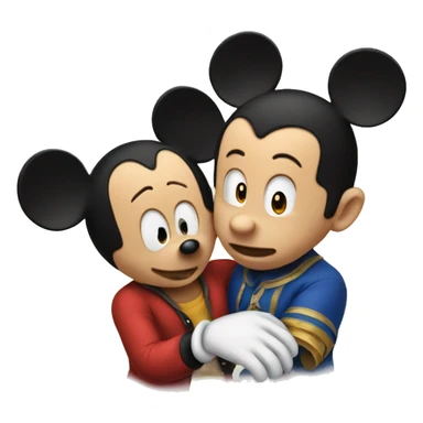 Mickey and Donald together sticker