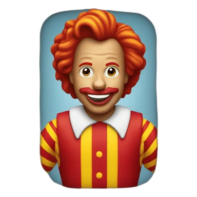 Ronald McDonald’s sticker