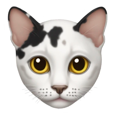 vitiligo cat sticker
