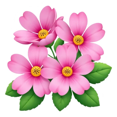 Pink flowers sticker