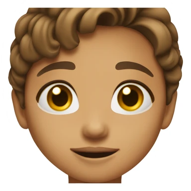 Girl with medium brown hair and brown eyes and tan skin  Clapping  sticker