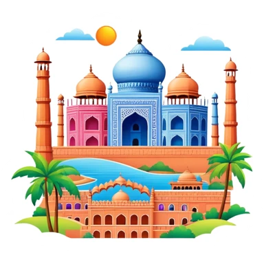 Post card India sticker