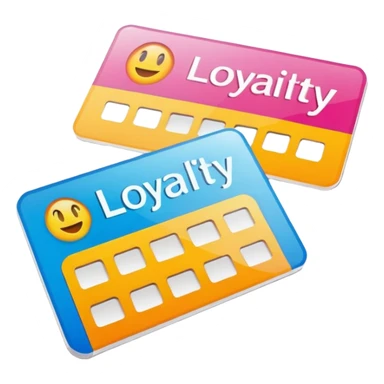 Loyalty card sticker