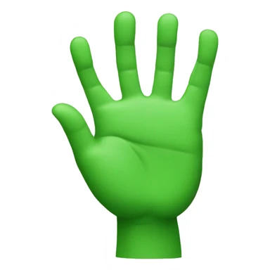 green raised hands - two sticker