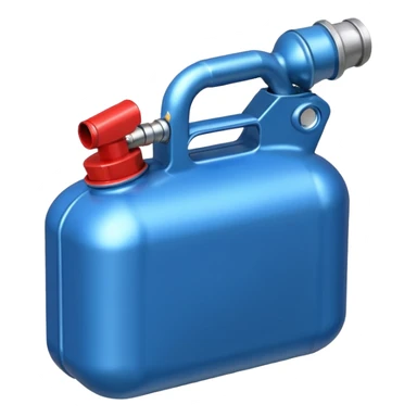 small blue gas can, no text or label, for nitrous oxide sticker