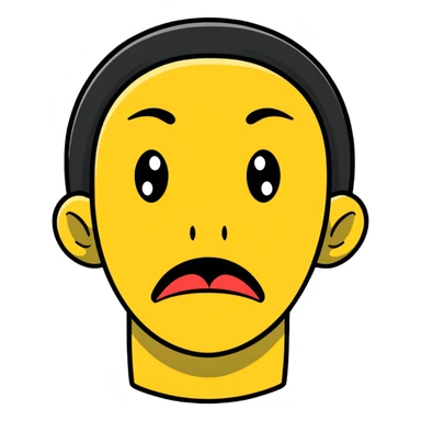 shocked and confused face sticker