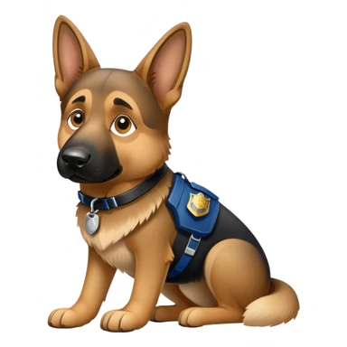 police dog K9 sticker