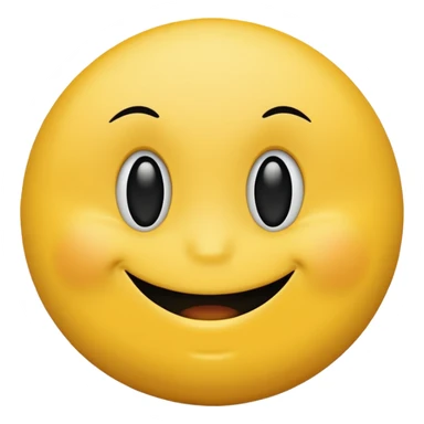 Smiley face (yellow circle) with a bump black on chin that’s cool! sticker