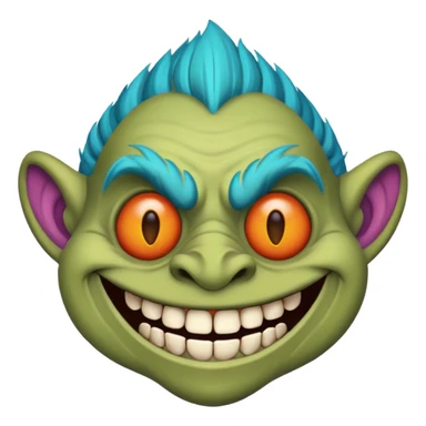 Calavera de troll face sticker