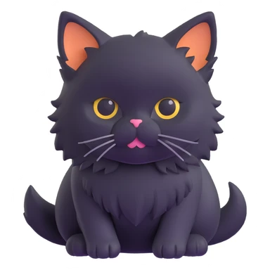 fluffy kitten sticker