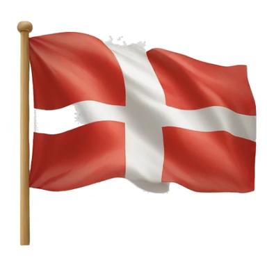danish flag but with yellow cross sticker