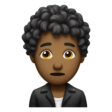 Sad musician sticker