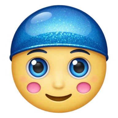 glitter azul-marinho tubarão sticker