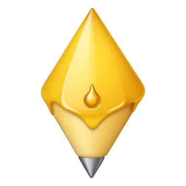 Thin Yellow swirl with 3 points sticker