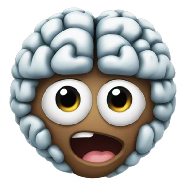 heart eith a brain desig sticker