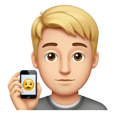 Drew Starkey as an emoji, capturing his signature look sticker
