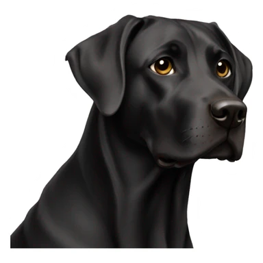 labardor black sticker