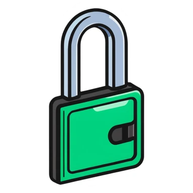 security key with digital code sticker