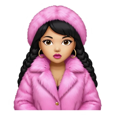 Lil Kim with black hair sticker
