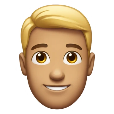 smirking gay man sticker