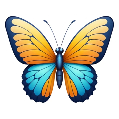 
A stylized butterfly with a subtle, upward-trending graph or spike pattern integrated into its wing design.	The butterfly is a powerful symbol of transformation, growth, and intuition. sticker