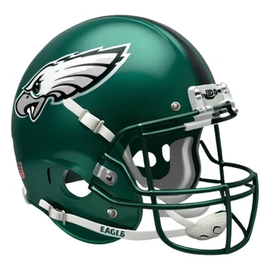 Philadelphia Eagles football helmet emoji sticker