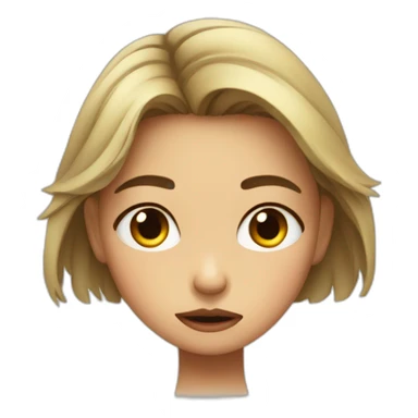 girl about to cry pouting sticker