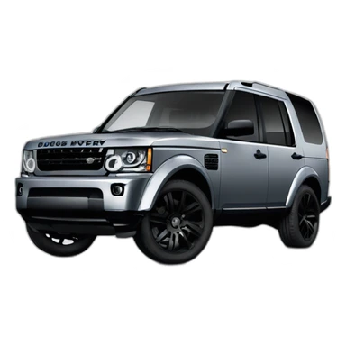 Land Rover discovery 4 grey with black rims sticker