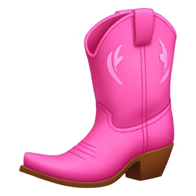 pink cowboy boots sticker