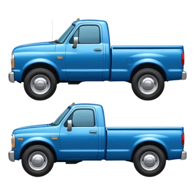SINGLE Blue PICKUP TRUCK SIDE VIEW "EllisDon"  sticker