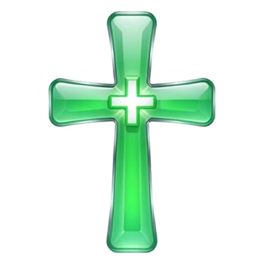 green pharmacy cross sticker