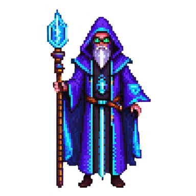 cyberpunk wizard sticker