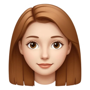 A realistic portrait of a young woman with soft facial features, clear skin, natural makeup, gentle eyes, symmetrical face, subtle smile, smooth lighting, high detail, photorealistic, 85mm len
 sticker