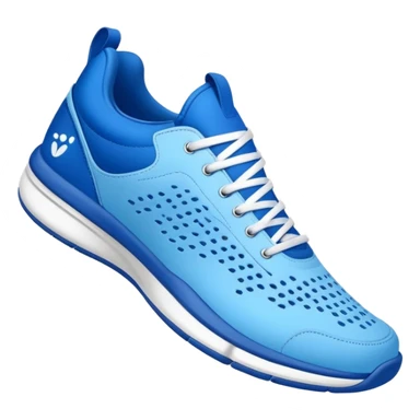 Tiburon con zapatos tenis azules sticker