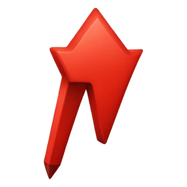 red arrow sticker
