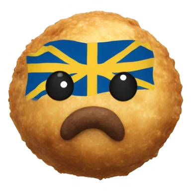 Swedish flag meatball sticker