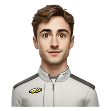 Hyper realistic photo of charles Leclerc  sticker