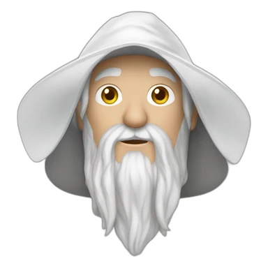 Gandalf white sticker