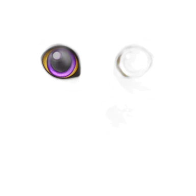 Cute purple cat with big eyes sticker