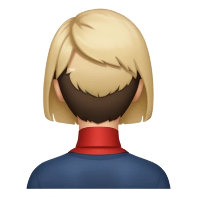 back of head of photographer sticker